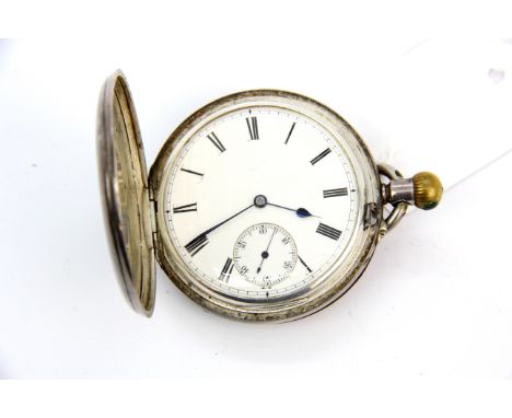 A hallmarked silver full hunter pocket watch (NWO).