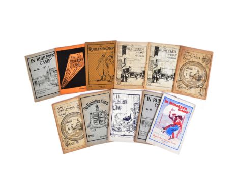 WWI First World War Interest - Ruhleben internment camp - In Ruhleben Camp magazines Nos 1, 7, 40, 8, 5, 6, 4. Some duplicate
