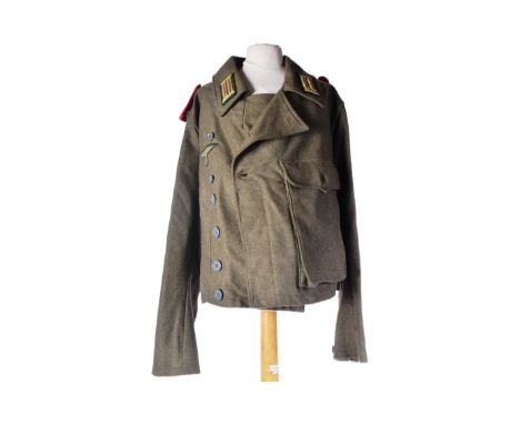 A WWII Second World War interest Third Reich Nazi German Artillery Officers uniform tunic / jacket. Eagle Swastika patch, art