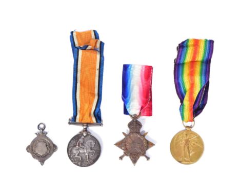 A WWI First World War medal trio awarded to one 1132 SPR R.T Nelson of the Royal Engineers comprising his Victory Medal, Brit