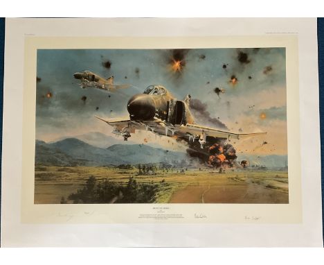 Phantom Strike print by Robert Taylor. Ultra-rare. The print is personally signed by artist and the leader of the raid and hi