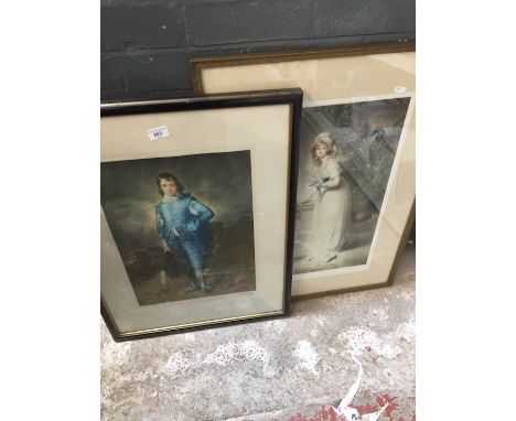 Richard Smythe signed Edwardian mezzotint and arthur Hogg signed mezzotint - both after Gainsborough 