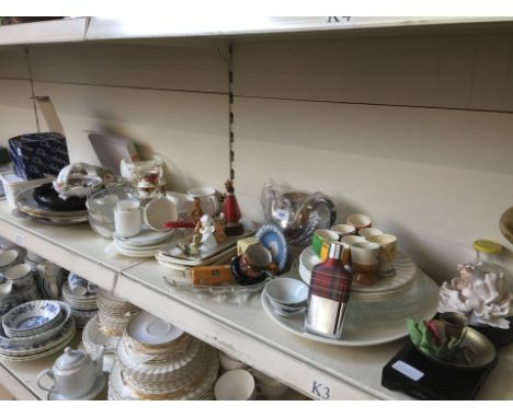 Shelf of china and pottery and ornaments 