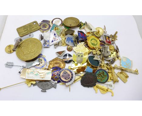 Badges, medals and stick pins