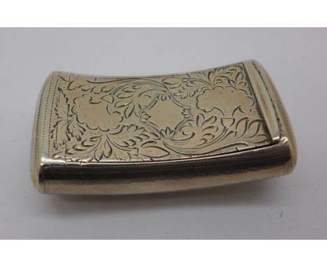 A silver George IV snuff box, 35g