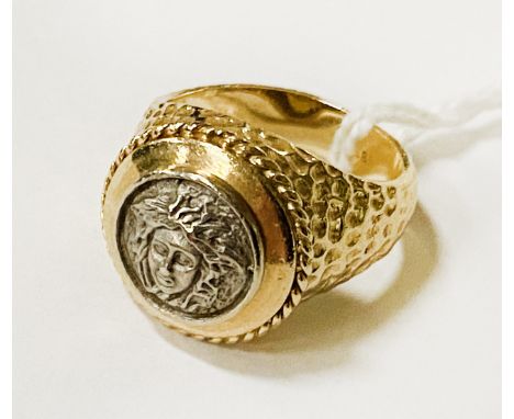 14CT GOLD RING 8 GRAMS APPROX - SIZE K