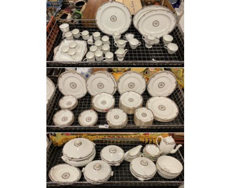 3 TRAYS OF WEDGWOOD DINNER SERVICE APPROX 100+ PIECES (OSBOURNE)