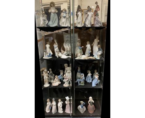 LARGE COLLECTION OF NAO &amp; LLADRO FIGURES