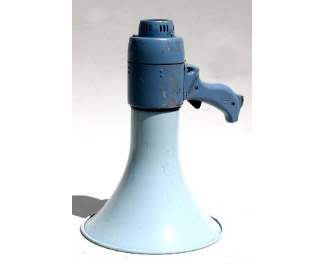 A Vintage Pye Transhailer megaphone.