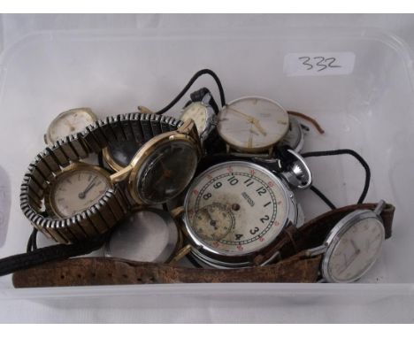 A gents metal cased Avia wrist watch  and other vintage watches      