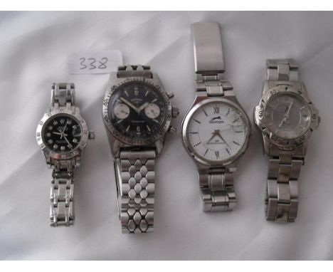 Gents Rotary ss Aqua plunge wrist watch  and 3 others        