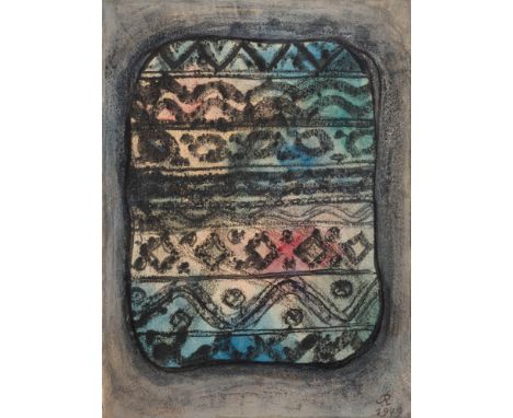 Hans Reichel 1892–1958  Composition, 1949 Aquarell und Tusche auf Papier unten rechts mit Initiale signiert und datiert R 194