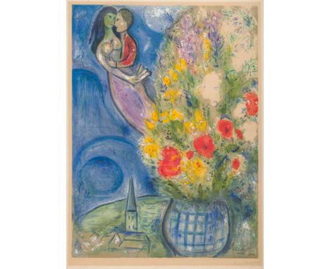 Marc Chagall 1887–1985  Les coquelicots, 1949 Lithografie unten rechts signiert Marc Chagallunten links nummeriert 3/400 55 x