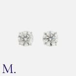 A Pair Of Diamond Stud Earrings