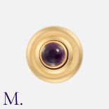 TABBAH. An Amethyst Ring in 18K yellow gold, with a cabochon amethyst to the centre of a round