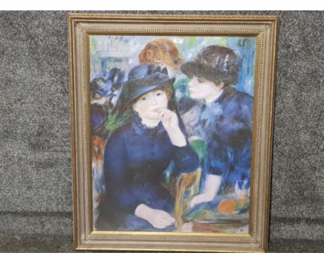 A large colour print after Renoir 84.5 x 68cm
