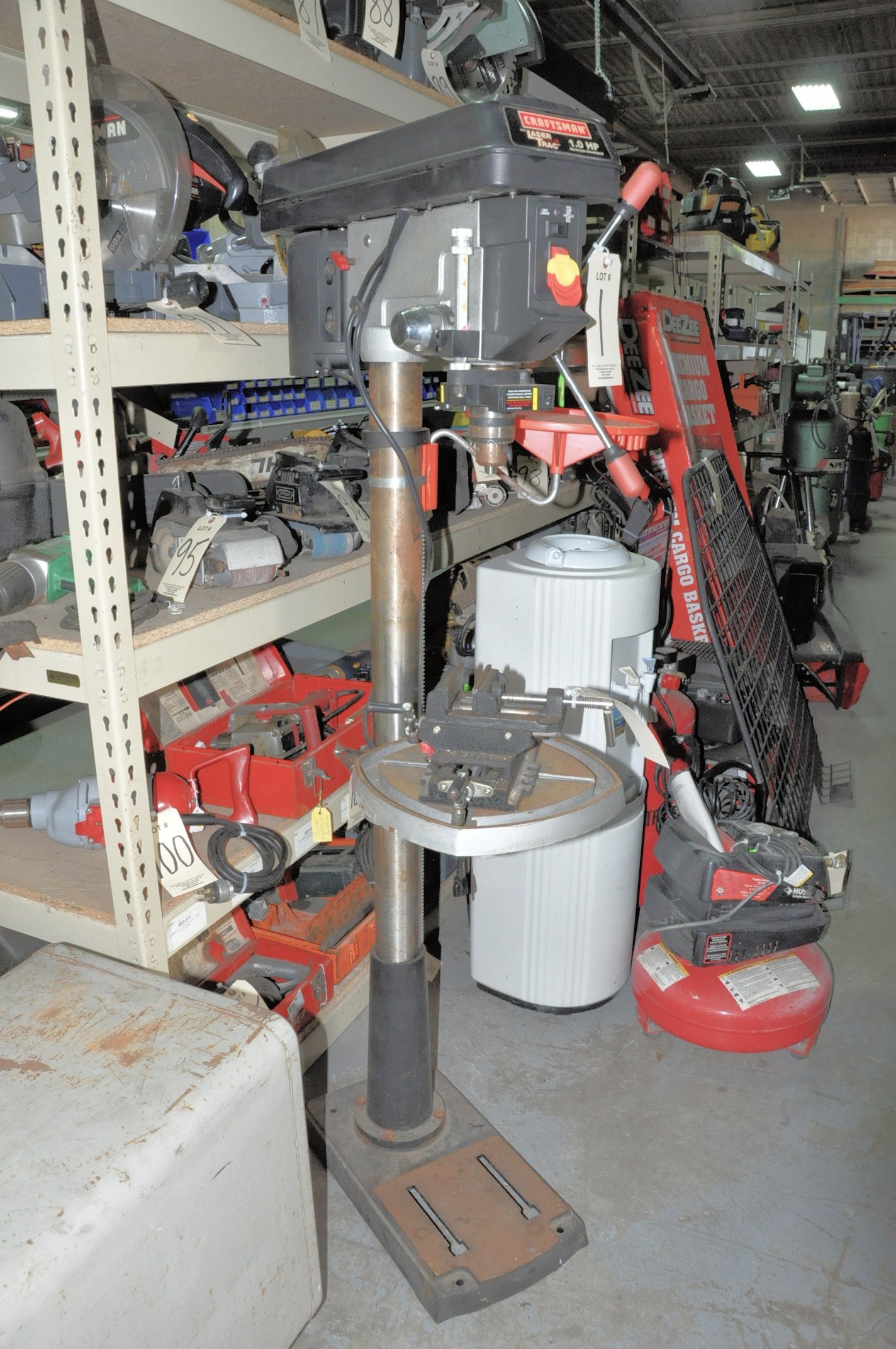 Craftsman Model 137.229250; 15" x 1HP Pedestal Type Drill Press; Laser