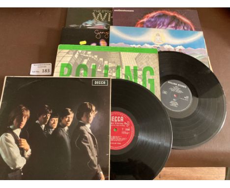 Records : Rolling Stones/Who/G. Harrison collection of 6 albums inc Stones 1st album - condition generally very nice - some m