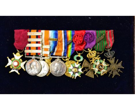 A Good Knights Commander (KCB) (Military) Miniature Medal Group, comprising KCB (Military) breast badge; Queen's South Africa