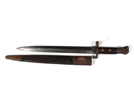 A British Pattern 1888 Bayonet, Mk.1, Second Type, by Sanderson, Sheffield, variously stamped and numbered to the forte, with