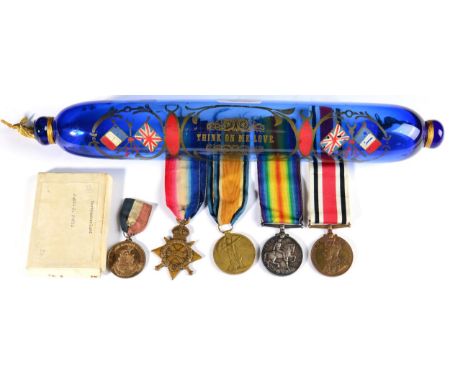 A First World War Trio, to 33724 DVR. T. SMURTHWAITE.R.A., comprising 1914-15 Star, British War Medal and Victory Medal; and 