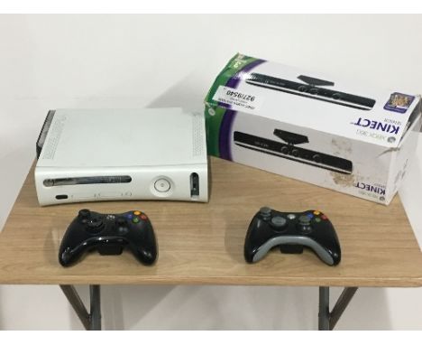 XBOX 360 CONSOLE & OTHERS (KINECT SENSOR)