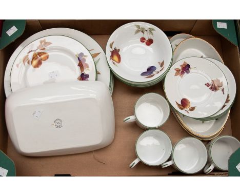 Collection of Royal Worcester Evesham Dinner and Coffee wares.