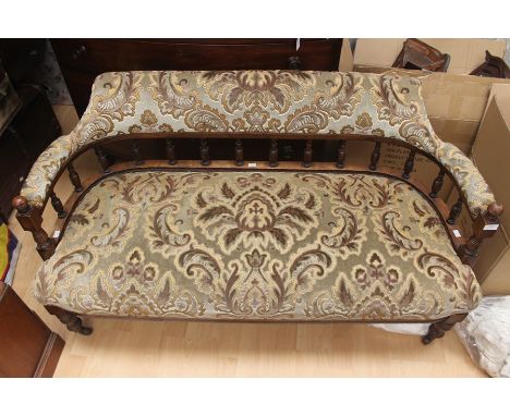 An Edwardian two seater settee