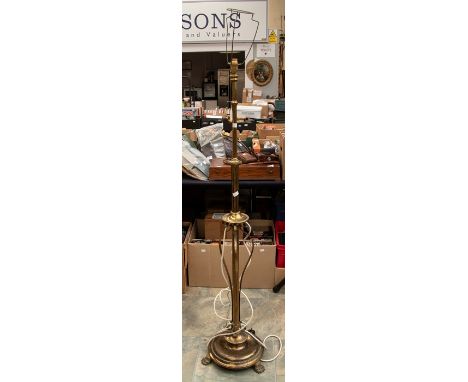 Early 20th century Telescopic standard lamp.