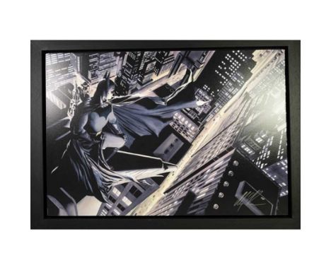 ALEX ROSS (AMERICAN b. 1970),BATMAN: KNIGHT OVER GOTHAMlimited edition colour print on canvas, signed and numbered 19/195imag