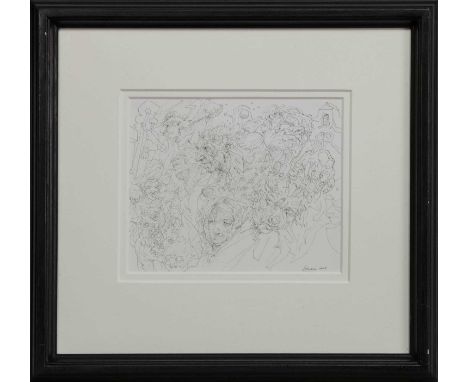 * PETER HOWSON OBE (SCOTTISH b 1958),UNTITLED NO. 32, 2015ink on paper, signed and dated 2015, titled label versoimage size 2