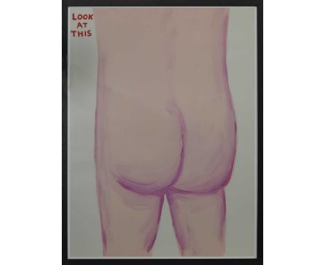 * DAVID SHRIGLEY,LOOK AT THIS (2020)lithograph on 150g silk paperimage size 77cm x 57.5cm, overall size 83cm x 63cmFramed and
