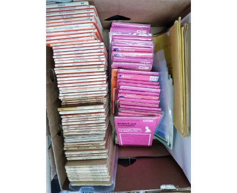 Two boxes: Ordnance Survey maps + various foreign travel guides etc