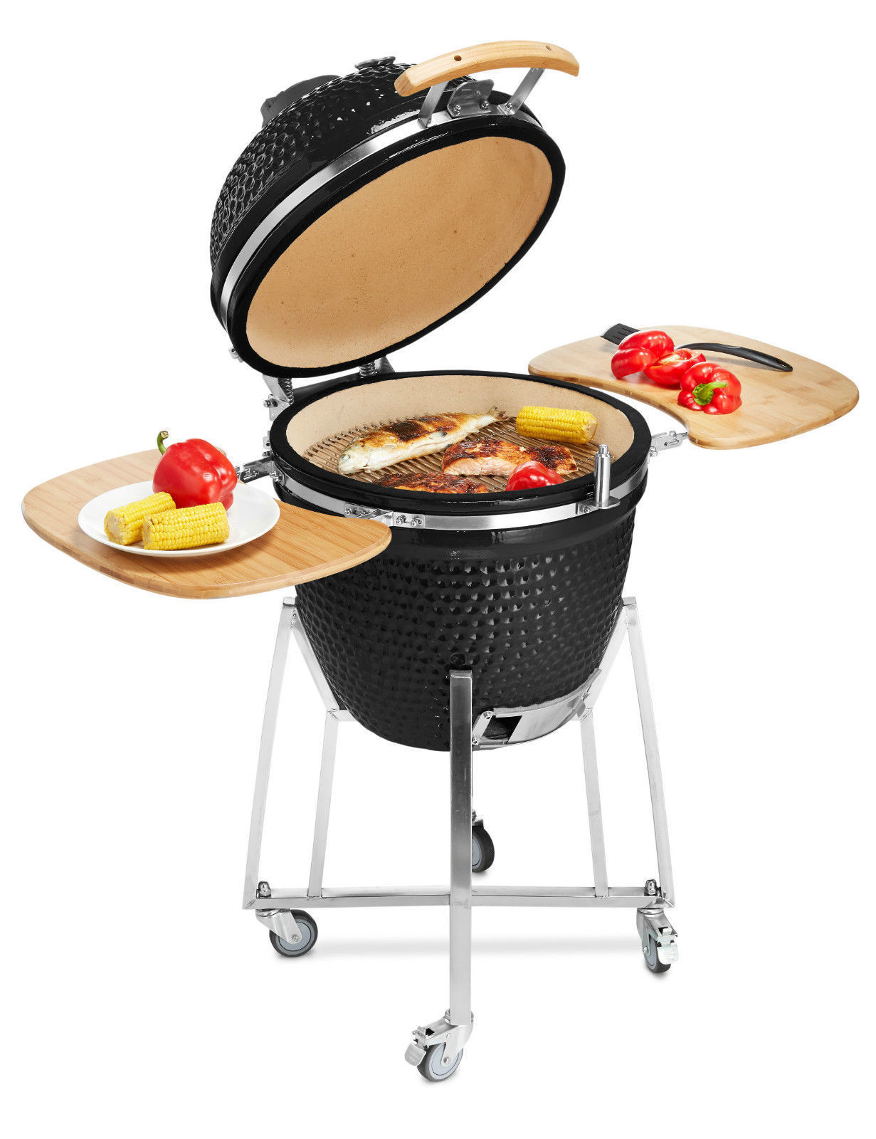 phoenix ceramic kamado bbq 21 inch