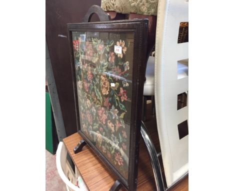 A TAPESTRY FIRE SCREEN