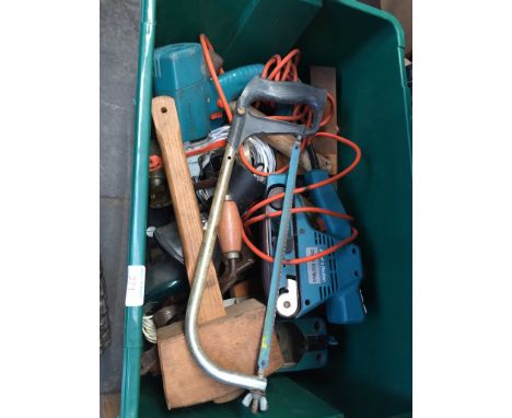 A BOX OF VARIOUS TOOLS