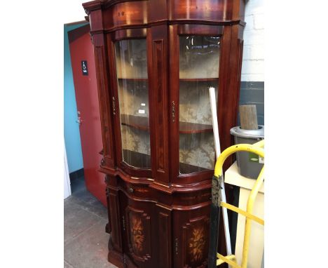 AN ITALIAN STYLE CABINET BOOKCASE