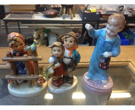 TWO HUMMEL AND A DOULTON FIGURE   C