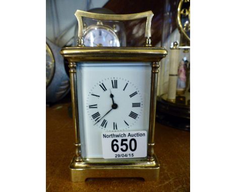 Brass carriage clock
