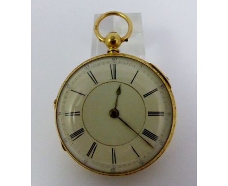 18ct gold pocket watch signed to movement by John Forrest, Chronometer to The Admiralty No 2177