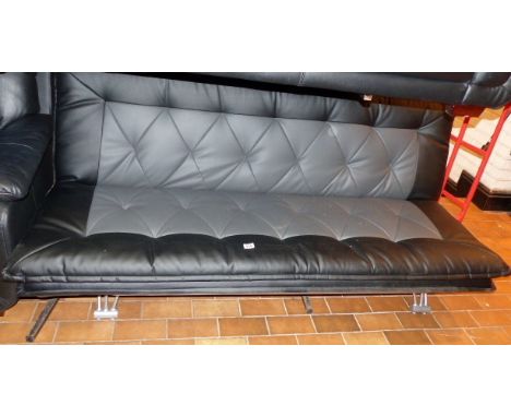 Modern grey and black sofa bed