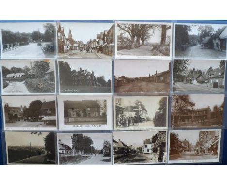 Postcards, Hants, an RP collection of 23 cards of Hampshire inc. Woodmill Southampton, Recovery Vehicle for 'Modern Light Car