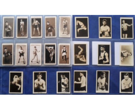 Cigarette &amp; trade cards, Boxing, two sets, Ogden's, Pugilists in Action (50 cards, gd) &amp; Boys Friend Rising Boxing St
