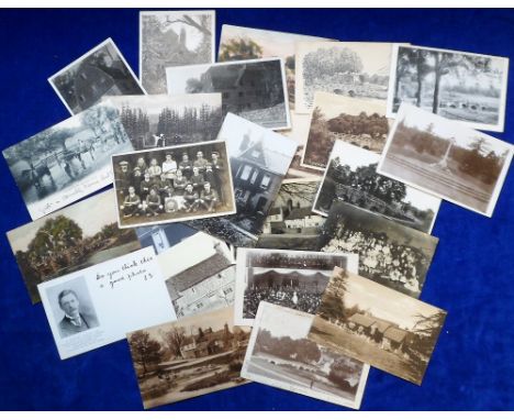 Postcards, Surrey, a selection of 24 cards of Farnham (10) and Tilford (14). Farnham inc. RP's of well attended soldiers club