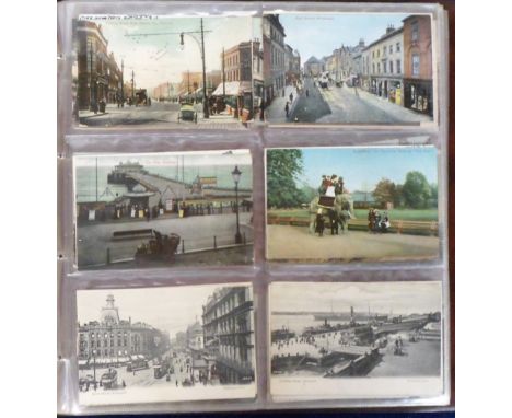 Postcards, a mixed UK topographical and subject collection of approx. 350 cards. UK topographical mostly printed and with man