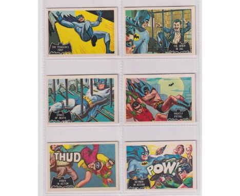 Trade cards, A&amp;BC Gum, Batman (Pink back, Fan Club Panel), 'X' size (set, 55 cards) (vg)
