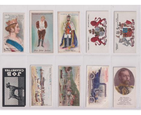 Cigarette cards, 20 scarce type cards, Salmon &amp; Gluckstein Her Most Gracious Majesty Queen Victoria (1), Music Hall Stage