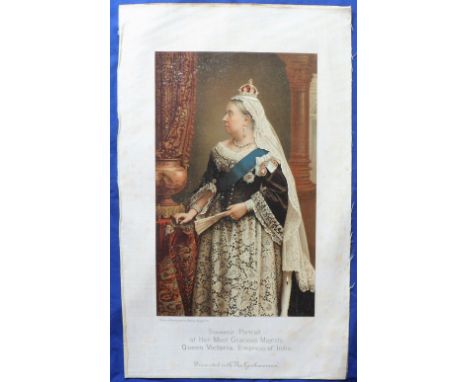 Trade silks, The Gentlewoman, two large supplement issues, 'Souvenir Portrait of Her Most Gracious Majesty Queen Victoria, Em