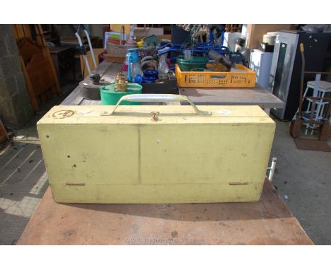 Carpenter's wooden toolbox