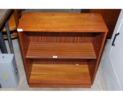 Wooden bookcase/display unit with adjustable shelf 27'' wide x 30'' high x 11'' deep.